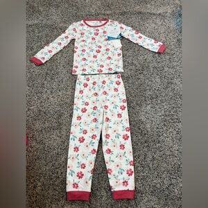 NWT Copper Pearl Girls 2 Piece Long Sleeve Pajama Set “Noel” Print Sz 18 Months